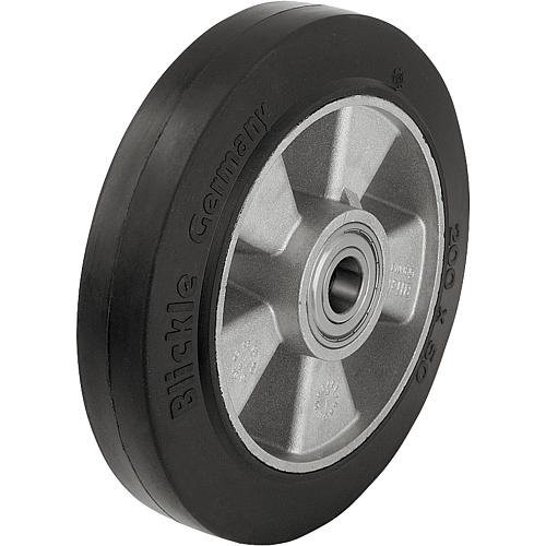 Heavy-duty wheels with elastic all-rubber wheels ALEV