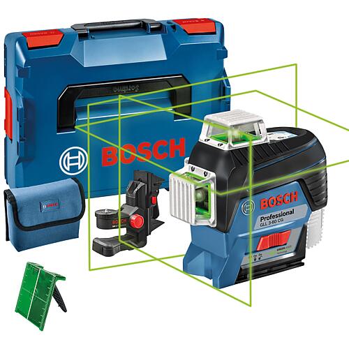 Line laser GLL 3-80 CG, green, 12 V