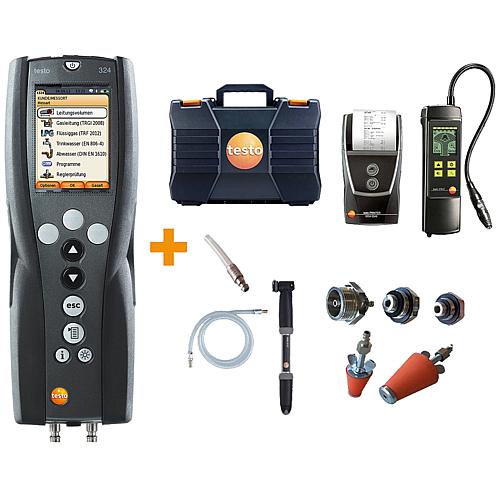 Gas line testing system testo 324 set Standard 1