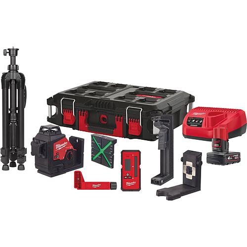 Cordless crossline laser set, 12 V Standard 1