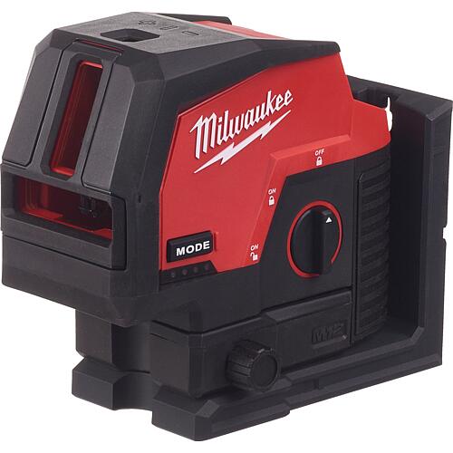 Battery-powered cross line laser Milwaukee M12CLLP-0C, 12V without batteries and charger in carrying case