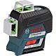 Line laser BOSCH GLL 3-80 CG 12V with 1x2.0 Ah battery and charger