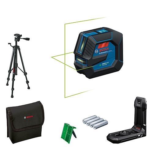 Crossline laser Bosch GLL 20-22 G, green, with Tripods