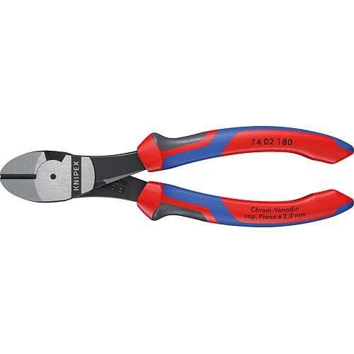 Power side cutters KNIPEX® polished with multi-component handle, length (mm): 180