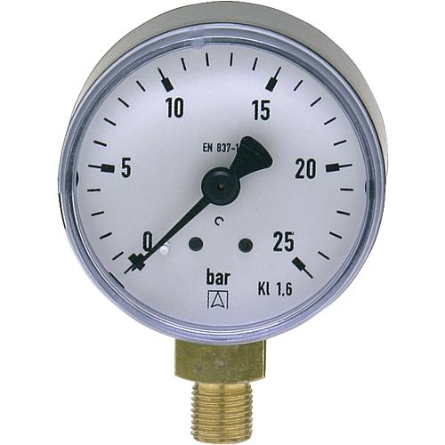 Bourdon tube pressure gauge ø 50 mm, DN 6 (1/8“) radial Standard 1