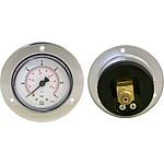 Bourdon tube pressure gauge ø 50 mm, DN 8 (1/4") axial, with installation edge