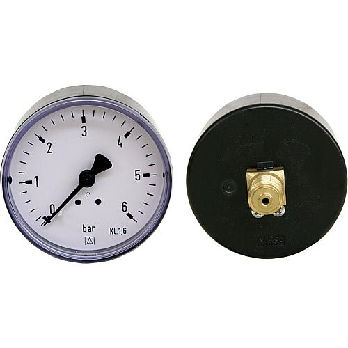 Bourdon tube pressure gauge ø 63 mm, DN 8 (1/4") axial Standard 1