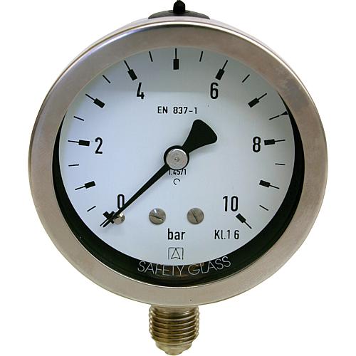 Pressure gauge in a chemistry design ø 63 mm, DN 8 (1/4“) radial Standard 1