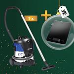 Promotional package Wet and dry vacuum cleaner + free WMF digital kitchen scales, black