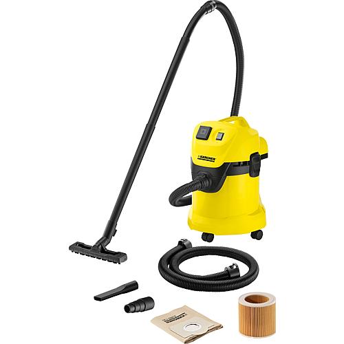 Aspirateur sec/eau KÄRCHER WD3P, kit extension avec réservoir plastique 17 L