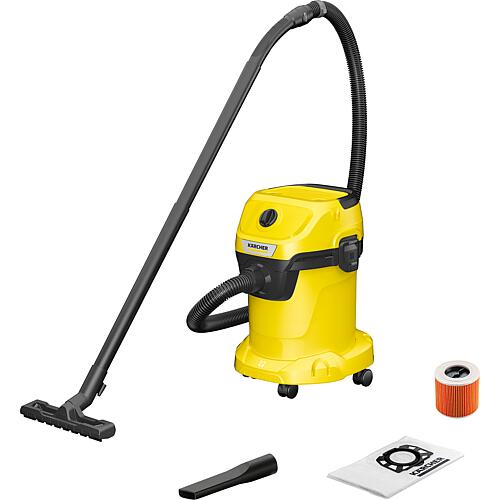 Wet and dry vacuum cleaner, Kärcher WD 3 V-17/4/20 with 17 litre plastic container