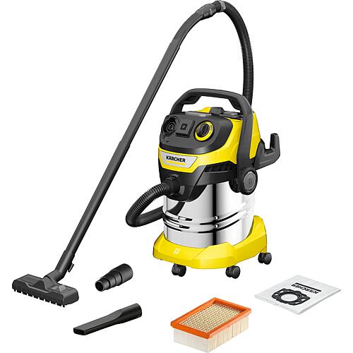 WD 5 P S V-25/5/22 wet and dry vacuum cleaner with 25 litre stainless steel container Standard 1