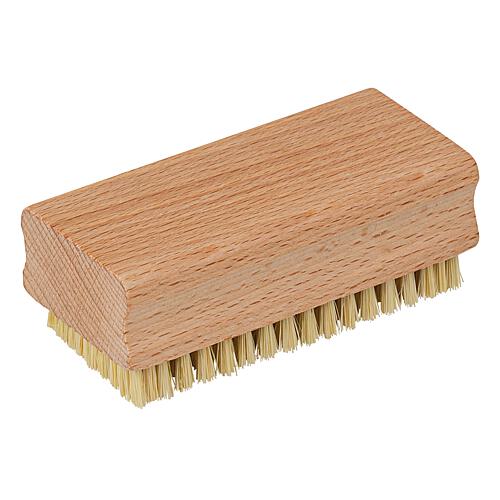 Nail brush, wood, large, FIBRE bristles