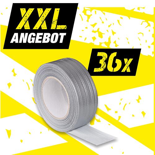 XXL offer armoured adhesive tape silver, 36 pieces Webshop nur TBS DE 1