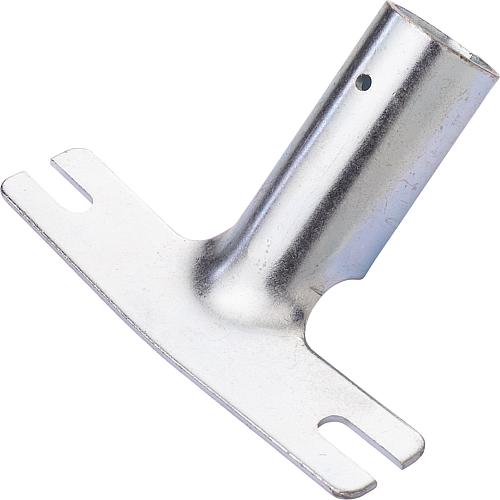 Galvanised metal holder, for broom handles with ø 24 and 28 mm Standard 1