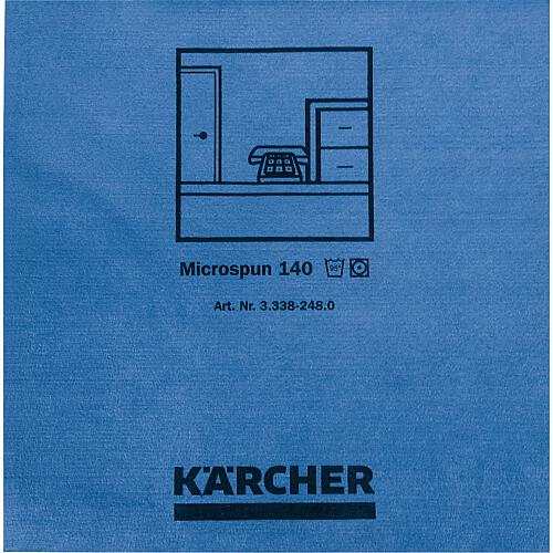 Microfibre cloth colour blue 380x380 mm PU=10 pieces