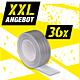 XXL-Angebot Gewebeklebeband [silber] 50mm x 50m, 36 Rollen