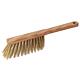 Brass hand brush, oiled wood, brass, 4-row