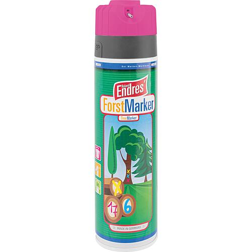 Marking spray bright pink (KWF) Roland Endres Forst-Marker Ergo 360°, 500ml spray can