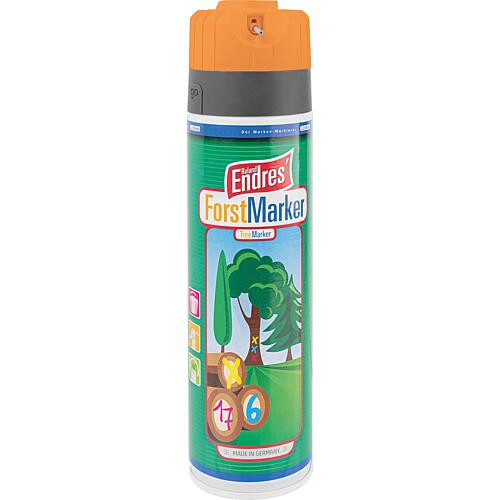 Marking spray bright orange (KWF) Roland Endres Forst-Marker Ergo 360°, 500ml spray can