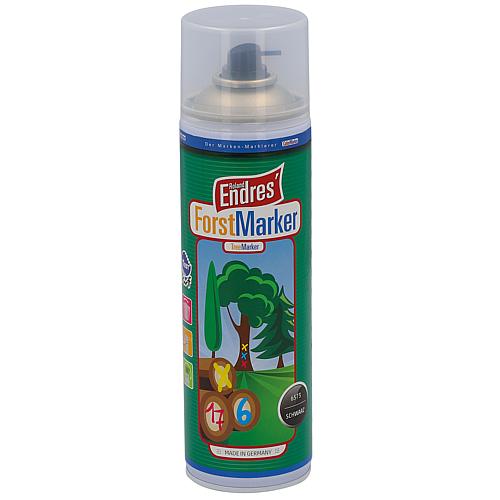 Spray de marquage longue durée noir, Roland Endres marqueur 360° KWF, bombe aérosol 500ml