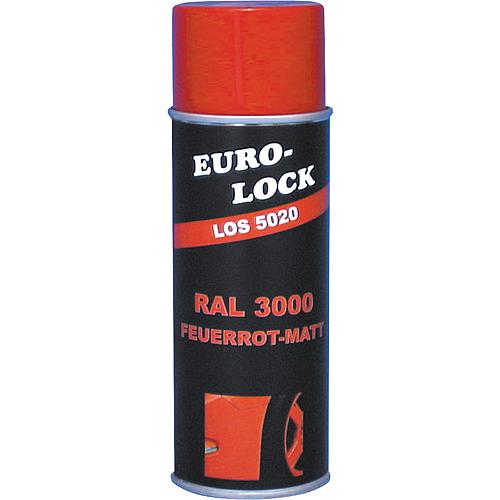 Spray couleur RAL 3000 rouge feu brillant, EURO LOCK LOS 5032, spray a pulveriser400ml