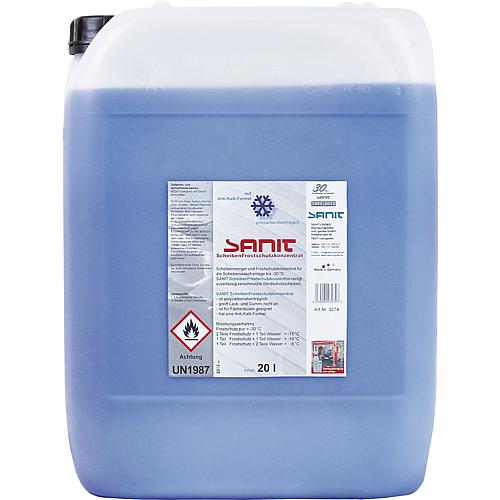 SANIT windscreen antifreeze concentrate, down to -30°C, 20l canister