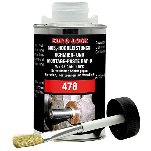 MoS²-Hochleistungs-Montagepaste EURO-LOCK LOS 478 500g Pinseldose