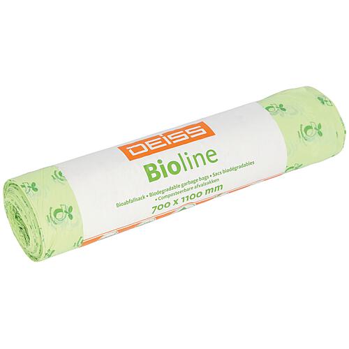 Bioline - Sacs poubelle bio 120 l UE 10 pièces