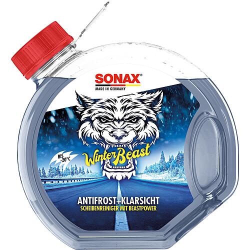 Winter windscreen cleaner SONAX WinterBeast AntiFrost + ClearSight up to -20°C Anwendung 1