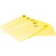 Waste sacks made of recycled LDPE suitable for 240 l containers, 1200 x 1350 mm yellow-transparent, PU 100 pieces