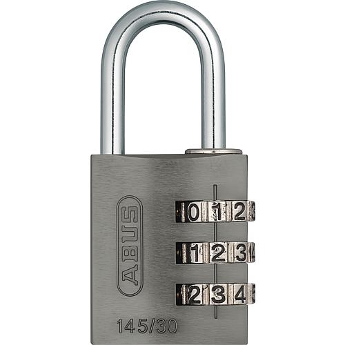 Cast aluminium padlock Model 145/20 titanium