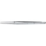  Precision tweezers, with guide pin, pointed shape, dazzle-free matt