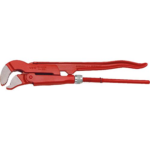 S-jaw pipe pliers 2”, polished with reinforced sleeve