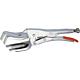 Welding gripping pliers nickel-plated Length 280 mm 10-70mm