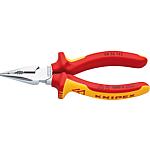 Long-nose combination pliers VDE insulated, chrome-plated