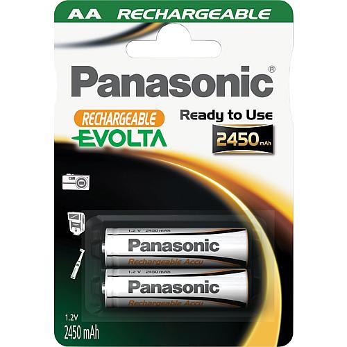 Panasonic, Rechargeable Accu NiMH battery cells, Mignon, AA Standard 1