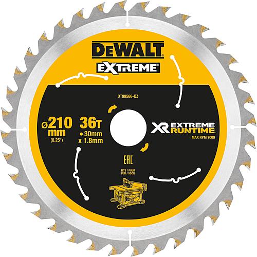 Circular saw blade Dewalt, DT99566 XR Extreme Runtime 36Z 210/30mm