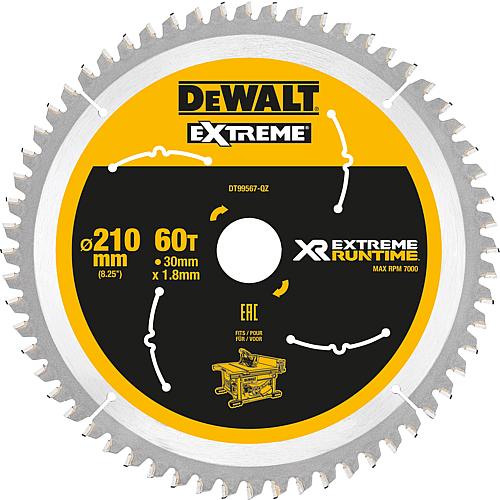 Circular saw blade Dewalt, DT99567 XR Extreme Runtime 60Z 210/30mm