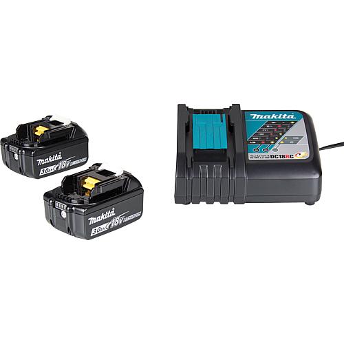 Kit de batteries 18 V, 2 x 3,0 Ah + 1 x chargeur