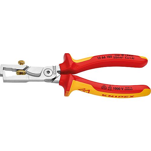 Kabelschere KNIPEX mit Abisolierzange VDE geprüft Länge: 180mm