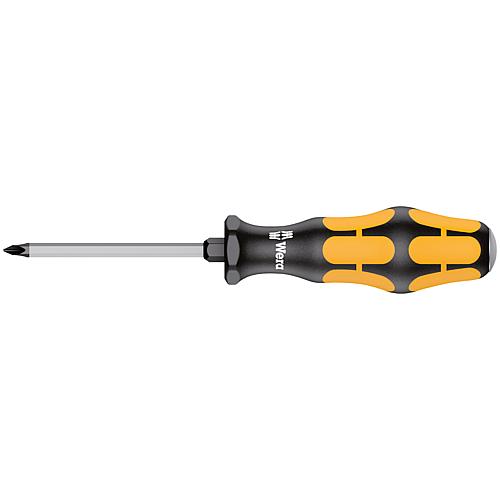 Screwdriver, WERA Kraftform Phillips with hexagonal head socket and striking cap Standard 1