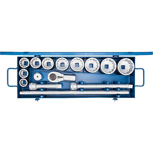 D 21 EMU-10 1” socket wrench set, 15-piece Standard 1