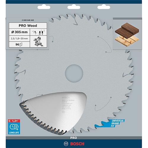 Scie circulaire BOSCH D=308x30mm 96 dents pour scier le bois