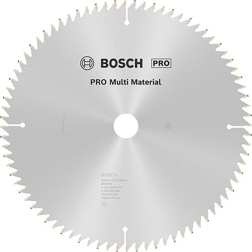 BOSCH circular saw blades D= 305 x 30 mm, 80 teeth for sawing aluminium