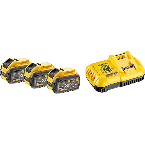 Akku-Starterset DeWALT 54V DCB 118 x3 3 Akkus 9,0 Ah und Ladegerät