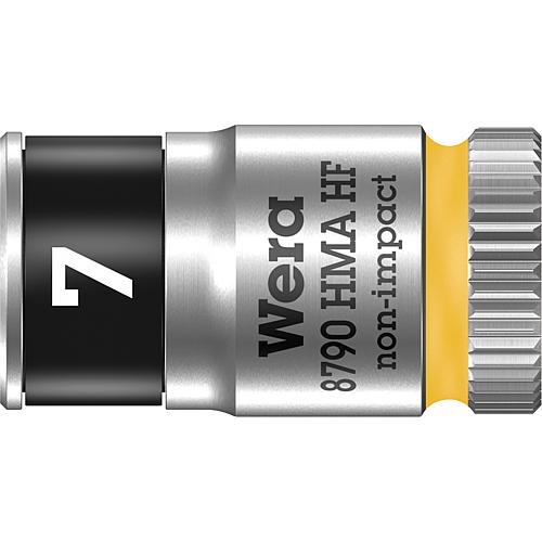 Knarreneinsatz WERA 8790 HMA HF Schlüsselweite 7,0mm Antrieb 6,3mm (1/4")