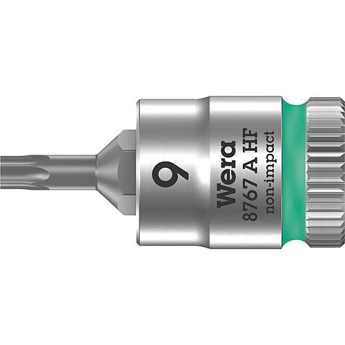 Knarreneinsatz WERA 8767 A HF Torx T9 Länge 28,0mm Antrieb 6,3mm (1/4")