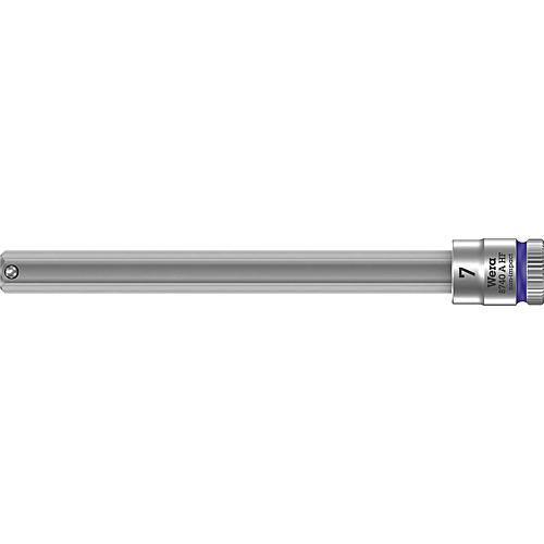 Cle a cliquet WERA 8740 A HF six pans femelle 7mm L=100,0mm traction 6,3mm (1/4")