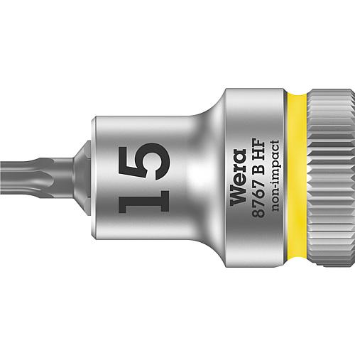 Knarreneinsatz WERA 8767 B HF Torx T15 Länge 35,0mm Antrieb 9,52mm (3/8")